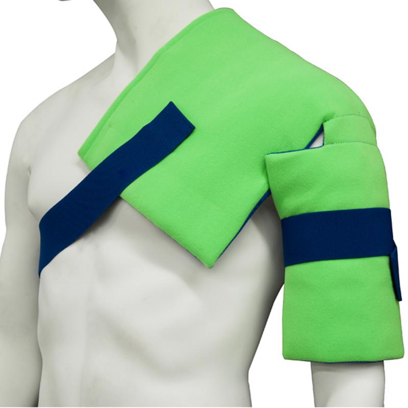 Photo of mannequin wearing a Polar Ice shoulder/hip wrap from Brownmed.